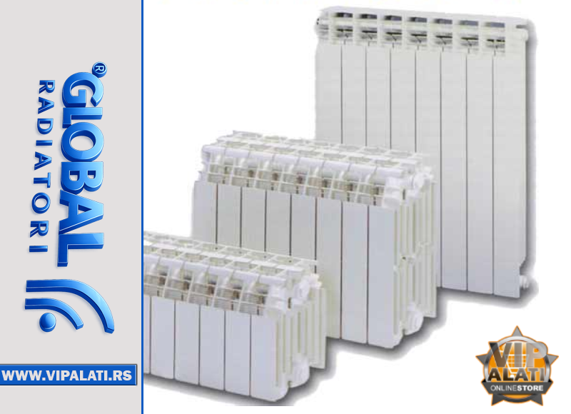 ALUMINIJUMSKI RADIJATOR VOH H-350 120W - GLOBAL - Slika 3
