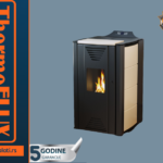 INTERIO 20 kW BEŽ Peć na pelet za etažno grejanje ThermoFLUX