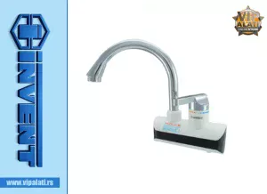 Zidna baterija sa displejom i grejačem INVENT 01PBSZBW za lavabo i sudoperu