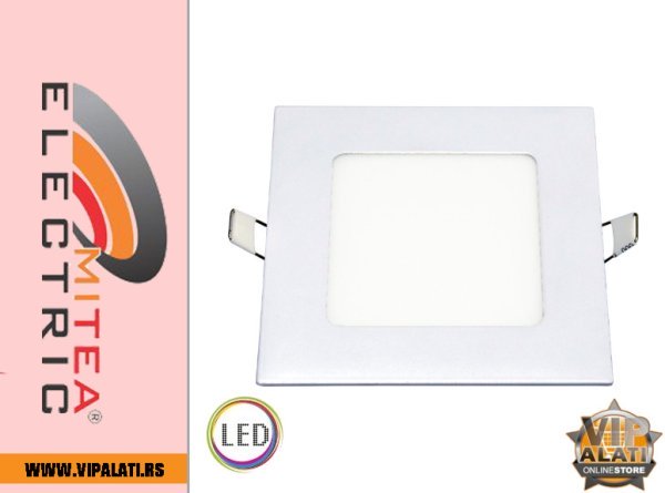 M6UK 6W 6500K beli ugradni kvadratni LED panel 1 | vipalati.rs
