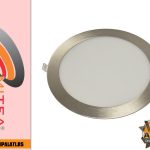 M18UO-SN 18W 6500K SATEN NIKL UGRADNI OKRUGLI LED PANEL MITEA LIGHTING