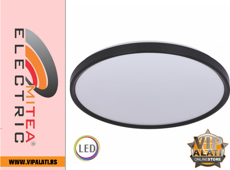 Crna LED plafonjera 18W
