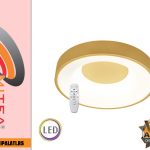 PLAFONSKA ZLATNA LED LAMPA SA DALJINSKIM 2.4G M205462 2x18W 3CCT SMD 3000~6500K MITEA LIGHTING