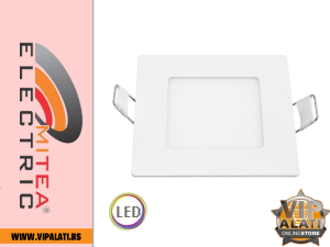 M3UK 3W 3000K beli ugradni kvadratni LED panel 1 | vipalati.rs