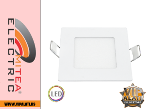 M3UK 3W 6500K beli ugradni kvadratni LED panel 1 | vipalati.rs