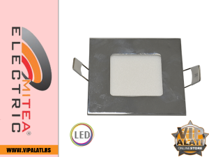 M3UK-CH 3W 6500K hrom ugradni kvadratni LED panel 1 MAIN | vipalati.rs