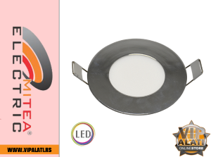 M3UO-CH 3W 4000K hrom ugradni okrugli LED panel 1 | vipalati.rs