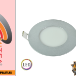 M3UO-SIL 3W 6500K SREBRNI UGRADNI OKRUGLI LED PANEL MITEA LIGHTING