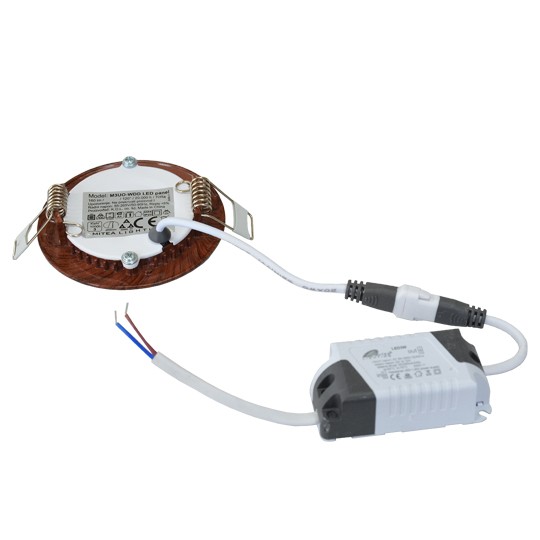 M3UO-WDD 3W 6500K boja drveta ugradni okrugli LED panel 5 | vipalati.rs