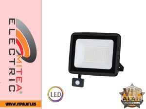 M490100-RLS-C3 CRNI 6500K SMD ECO LED reflektor sa senzorom 100W 1 | vipalati.rs