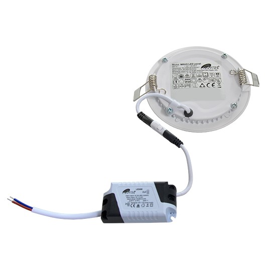 M6UO 6W 3000K beli ugradni okrugli LED panel 5 | vipalati.rs