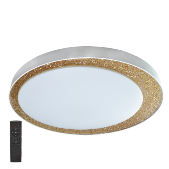 M205417 2x36W transparentno &scaron;ampanj-zlatna+opal LED SMD 3000~6500K &Oslash;550mm plafonjera sa daljinskim 1