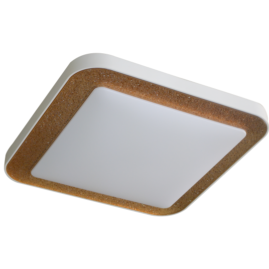 M205418 2x36W transparentno šampanj-zlatna+opal LED SMD 3000~6500K 515x515mm plafonjera sa daljinskim 2