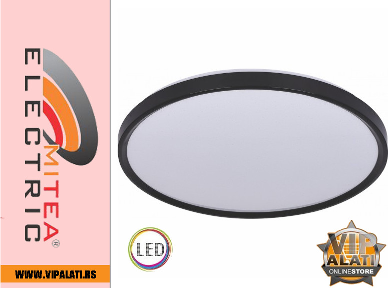 Crna LED plafonjera 24W