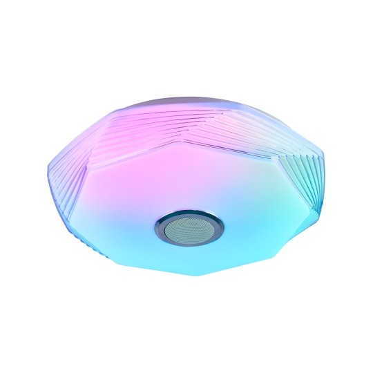 M205435-BT WRGB 2x24W 410mm LED SMD plafonjera sa zvučnikom AURORA bluetooth Android iOS APP iLink (muzička plafonjera) 1