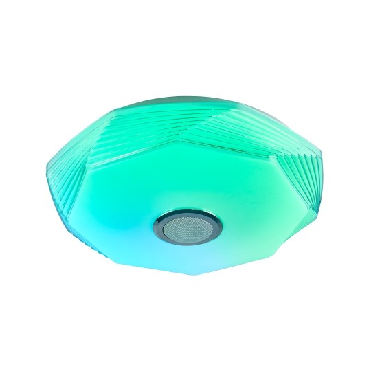 M205435-BT WRGB 2x24W 410mm LED SMD plafonjera sa zvučnikom AURORA bluetooth Android iOS APP iLink (muzička plafonjera) 4
