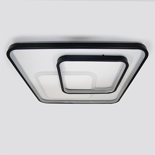 M205470 CRNA 2x24W 3CCT LED SMD 3000~6500K sa daljinskim 2.4G plafonjera 3
