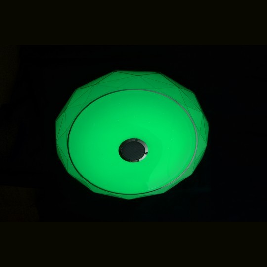 M205502-BT WRGB 2x24W fi410mm LED SMD plafonjera DIJAMANT sa zvučnikom 5W bluetooth Android iOS APP iLink (muzička plafonjera) smart 12