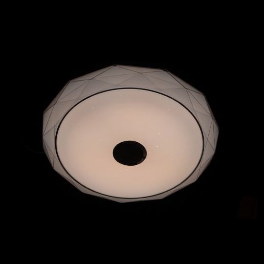 M205502-BT WRGB 2x24W fi410mm LED SMD plafonjera DIJAMANT sa zvučnikom 5W bluetooth Android iOS APP iLink (muzička plafonjera) smart 5
