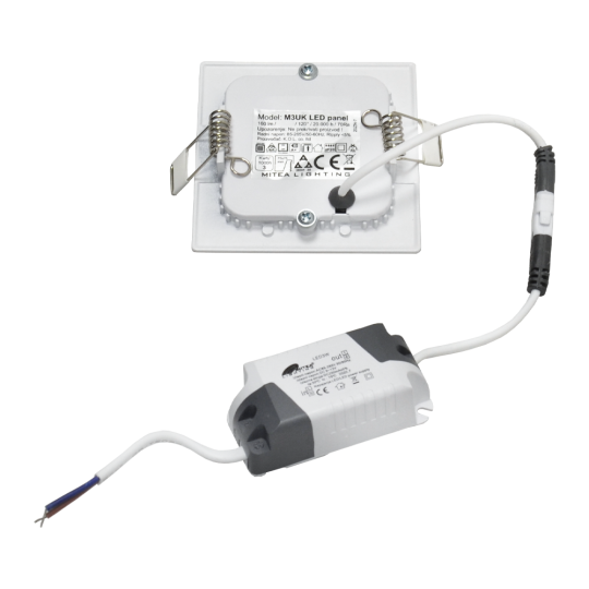 M3UK 3W 6500K beli ugradni kvadratni LED panel 5 | vipalati.rs