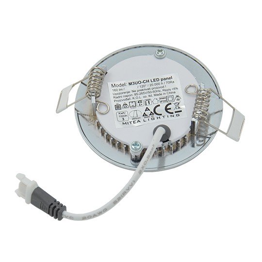 M3UO-CH 3W 6500K hrom ugradni okrugli LED panel 3 | vipalati.rs