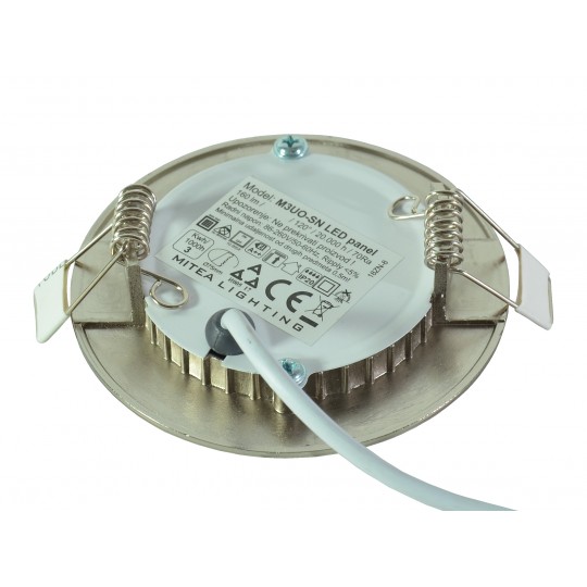 M3UO-SN 3W 4000K saten nikl ugradni okrugli LED panel 4 | vipalati.rs