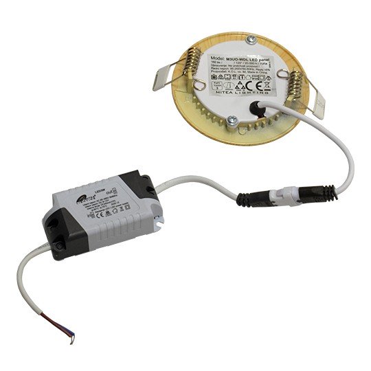 M3UO-WDL 3W 6500K boja drveta ugradni okrugli LED panel 5 | vipalati.rs