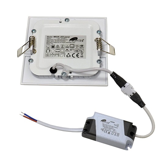M6UK 6W 6500K beli ugradni kvadratni LED panel 4 | vipalati.rs