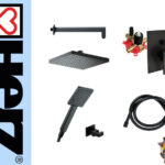 UGRADNI SET ZA TUŠ KADU SQ BLACK DUO Q191B 00364B HERZ UNITAS