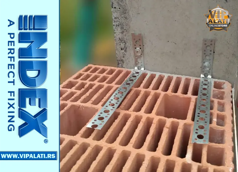 Perforirana traka 19x0,8 mm 10m Indexfix CIPR1908 za montažu instalacija