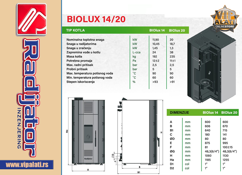 KAMIN BIOLUX D | vipalati.rs