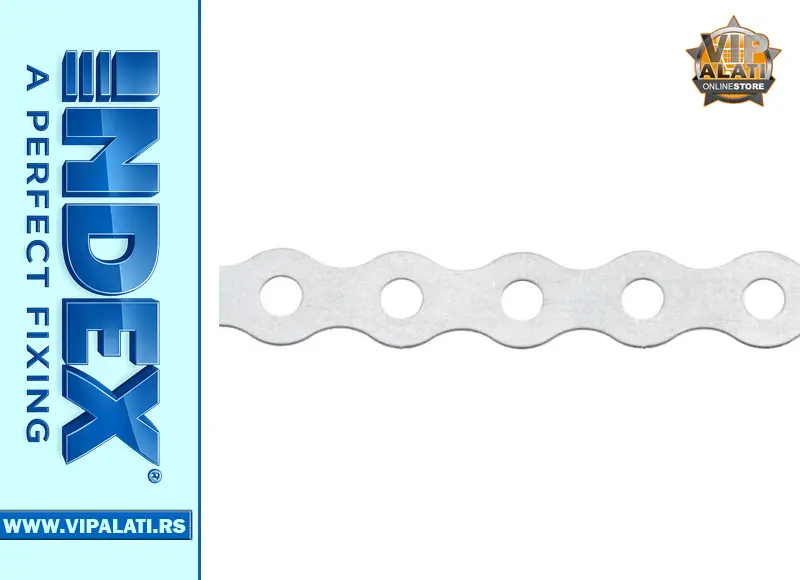 Perforirana traka 17x0,8 mm 10m Indexfix CIPE1708 za montažu instalacija