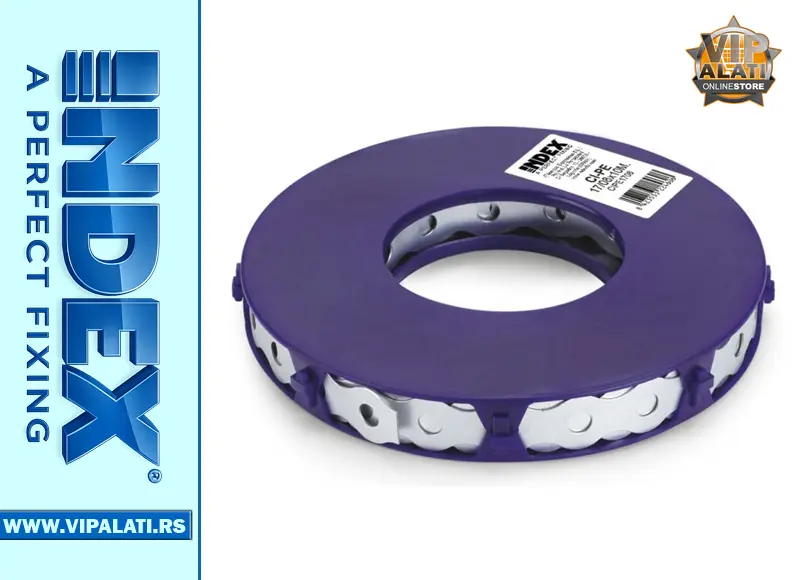 Perforirana traka 17x0,8 mm 10m Indexfix CIPE1708 za montažu instalacija