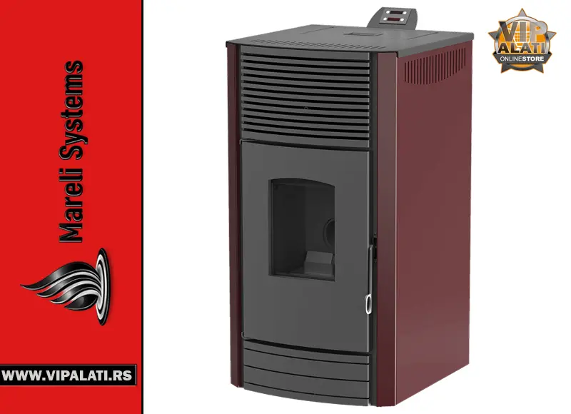 Kamin na pelet Mareli Onyx sa LCD displejom i automatskim upravljanjem