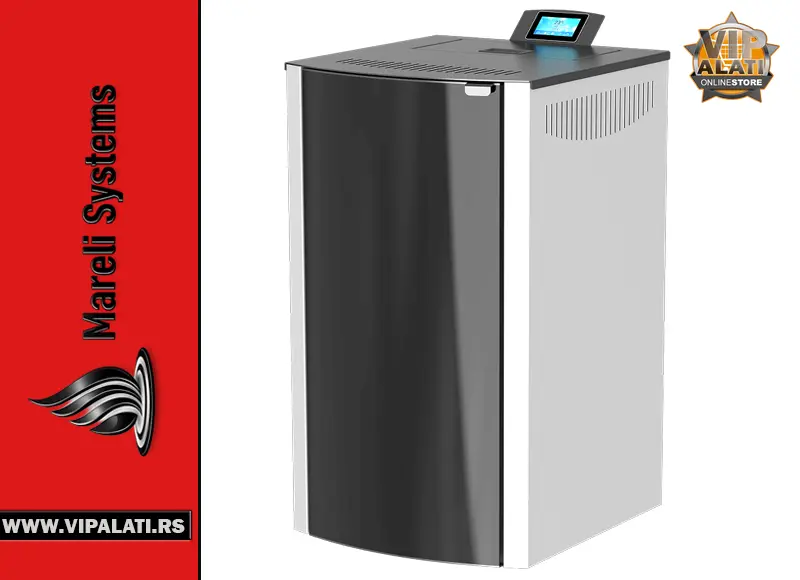 Kamin na pelet Mareli Onyx Full Glass sa full glass prednjom stranom i touch screen ekranom