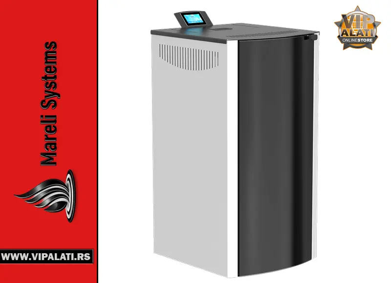 Kamin na pelet Mareli Onyx Full Glass sa full glass prednjom stranom i touch screen ekranom
