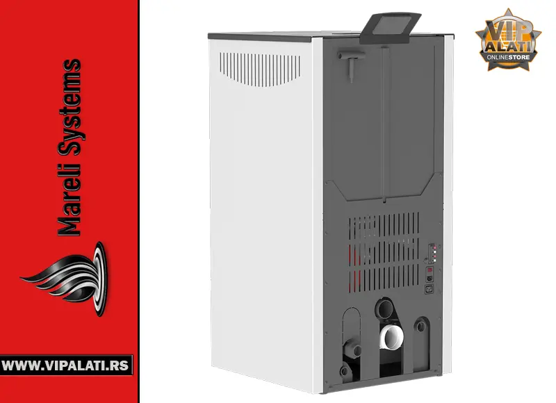 Kamin na pelet Mareli Onyx Full Glass sa full glass prednjom stranom i touch screen ekranom