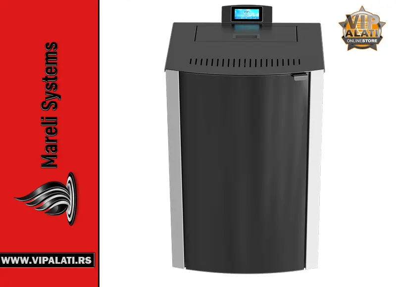 Kamin na pelet Mareli Onyx Full Glass sa full glass prednjom stranom i touch screen ekranom