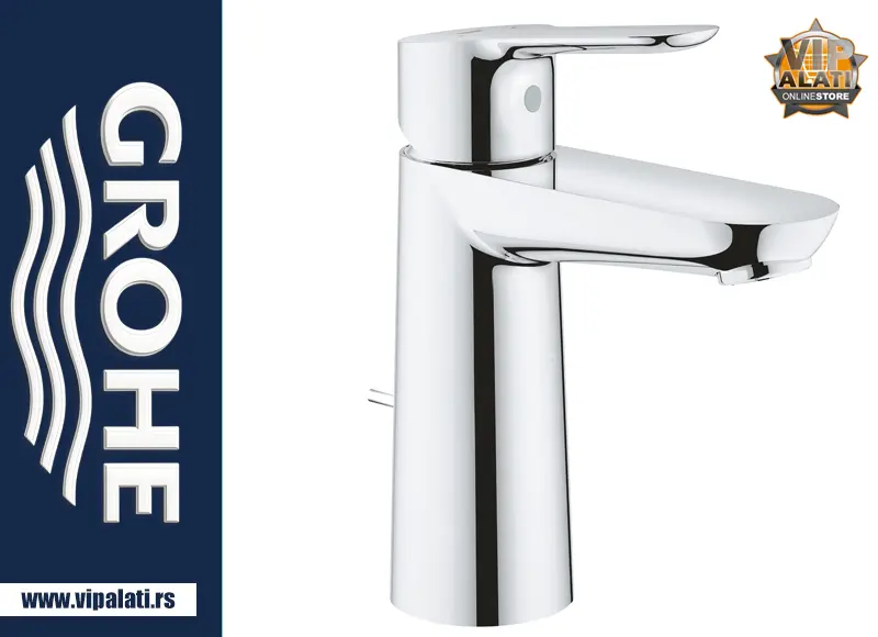 Baterija za umivaonik GROHE BauEdge New 2021 23758000 hrom jednoručna slavina za kupatilo