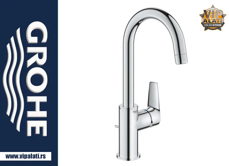 Baterija za umivaonik GROHE BauEdge New 2021 23758000 hrom jednoručna slavina za kupatilo