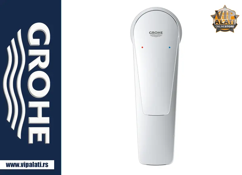 GROHE BauEdge New 2021 23761001 XL baterija za umivaonik hrom jednoručna slavina za nadgradni umivaonik