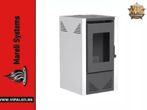 Kamin na pelet Mareli Jade 6kW crni moderan pelet kamin za ekonomično grejanje