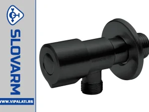 EK ventil 1/2-3/8 INOX BLACK TE-66N.1 DN15xDN10 400271 SLOVARM crni nerđajući ugaoni ventil