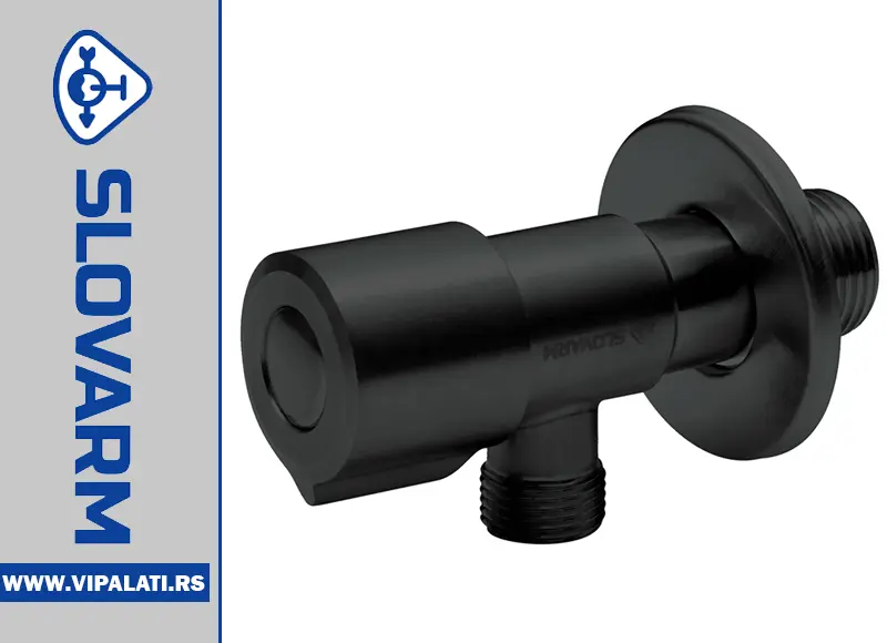 EK ventil 1/2-3/8 INOX BLACK TE-66N.1 DN15xDN10 400271 SLOVARM crni nerđajući ugaoni ventil