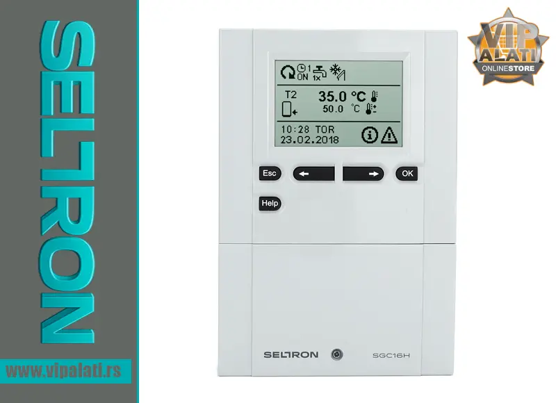 Diferencijalni kontroler solarni SELTRON SGC16H za upravljanje solarnim kolektorima