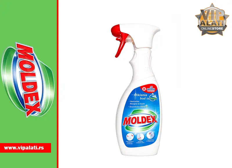 MOLDEX sredstvo protiv buđi i gljivica 500 ml sprej za uklanjanje buđi, plesni, algi i bakterija sa zidova, pločica i fuga.